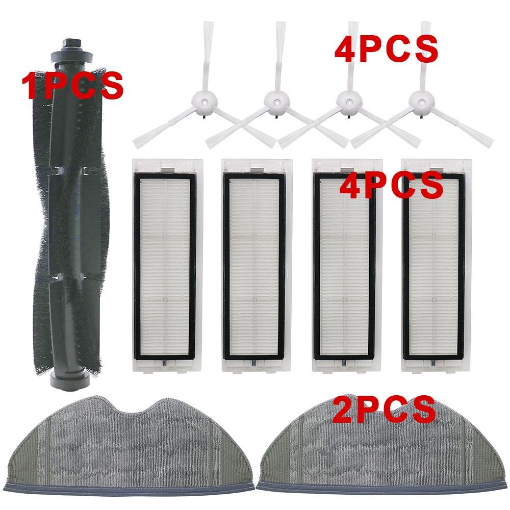Main Brush Side Brush For 360 S5 S7 Robot Vacuum Cleaner Parts Kit Side Brush Mop Main Brush Filter Set