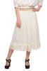 Moomaya Solid Skirts For Women Knee Length Cotton Flared Girls Skirt