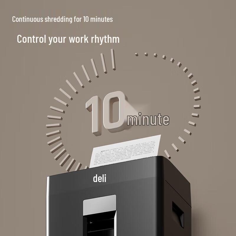 Deli Large Industrial Electric Paper Shredder GA390 CN Plug (adapter Included)