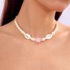 Adjustable Flower Clavicle Chain Bohemia Chain Choker Vintage Shell Beads Necklace  Party