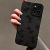 1 Black Rose Print Phone Case, Suitable for iPhone 17, 16, 15, Plus, Pro, Max Series Phones - Suitable for Use as a Gift