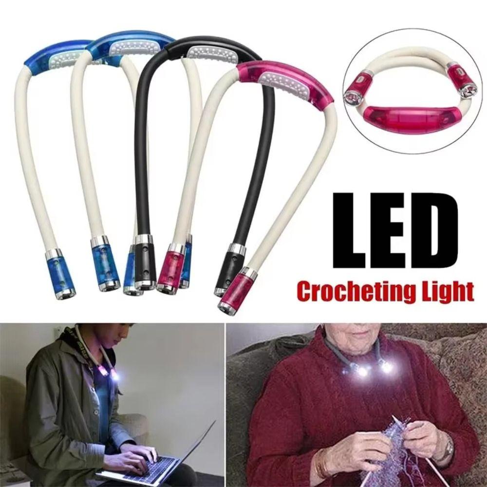 Creative Multi-angle Adjustable Book Light 4 LED Flexible Design Reading Lamp 4 Modes U-Shaped Handsfree Ligh Bedside