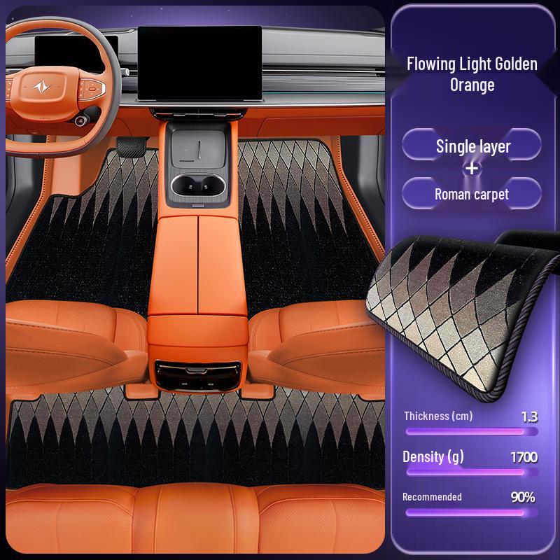 Eco-Friendly Dual-Layer Floor Mats for Yipai 007: Waterproof, Dustproof, and Custom-Fit Automotive Interior Accessories.