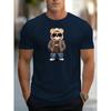 Men's Streetwear-Inspired Cartoon Bear T-Shirt | Versatile Crew Neck | Summer-Ready Short Sleeves | Trendy Casual Wear T-Shirts Men’s