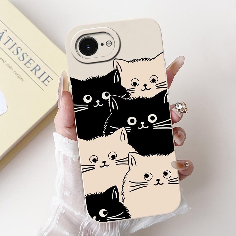 Funda For iPhone 16e A3212 A3409 A3410 A3408 Back Cover For iPhone 16e Case Silicone Fashion Luxury Cute Cartoon Cool Boys Girls