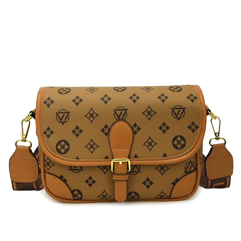 New Classic Texture Crossbody Bag Versatile Crossbody Bag High-End Underarm Bag Nurse Bag Wide Shoulder Strap Bag