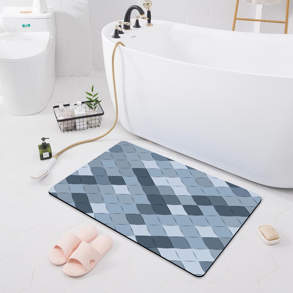 Modern Non-slip Absorbent Mat Decoration Bedroom Door Mat Kitchen Floor Mat Bathroom Shower Rug