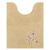 Senko Sway Long Toilet 75 X 60 Floral Modern 19513 Mat, Approx. Cm, Beige, Embroidery, Design,