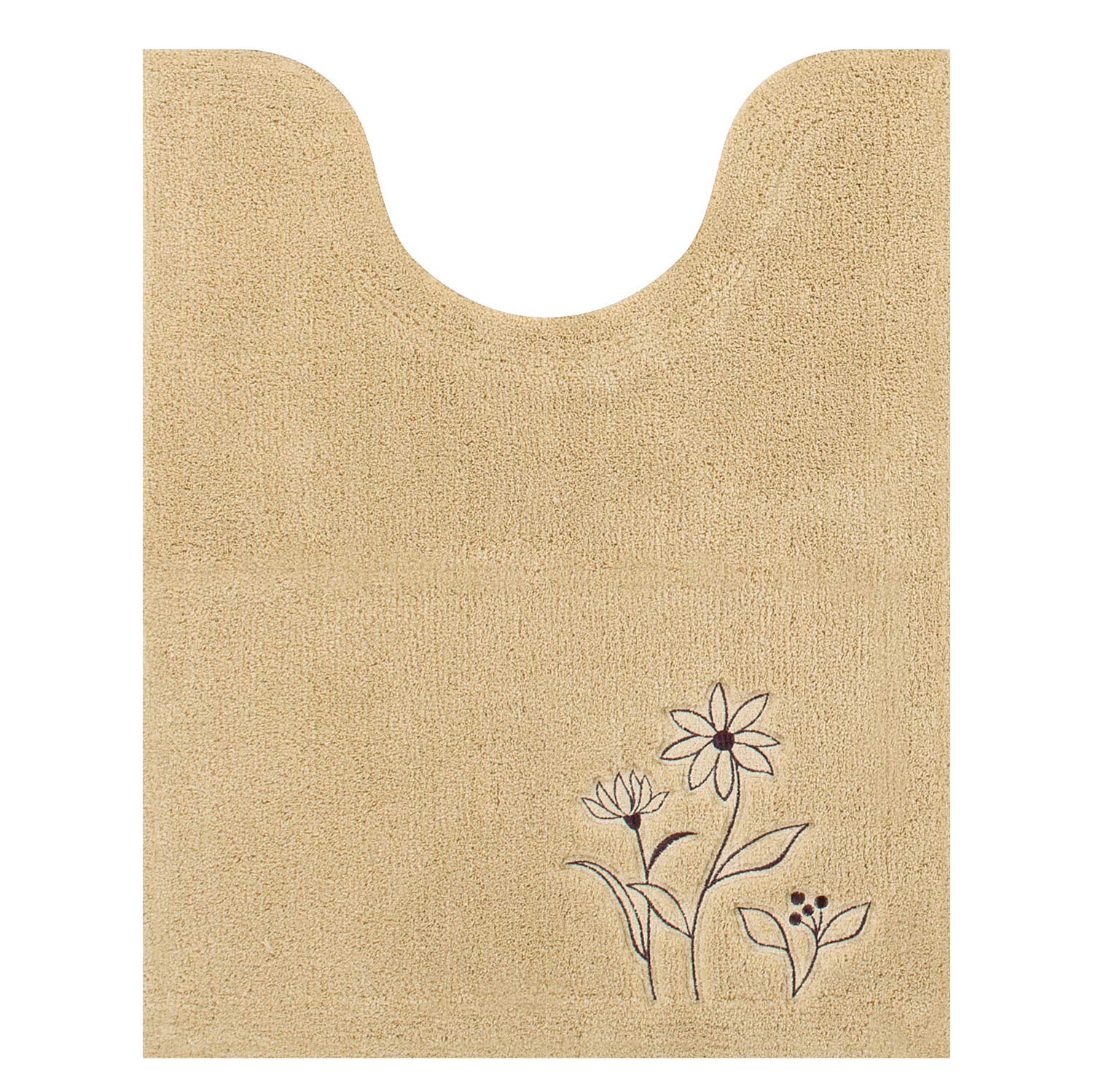 

Senko Sway Long Toilet 75 x 60 Floral Modern 19513 Mat, Approx. cm, Beige, Embroidery, Design, бежевый