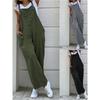 Playsuits Long Pockets Wide Leg Pants Combinaison Long Jumpsuit