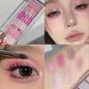 Summer Ice Penetration Blue and Green! Cool Series Dopamine Eye Shadow Plate 2025 New Super Fire Makeup Pearlescent Blue Women