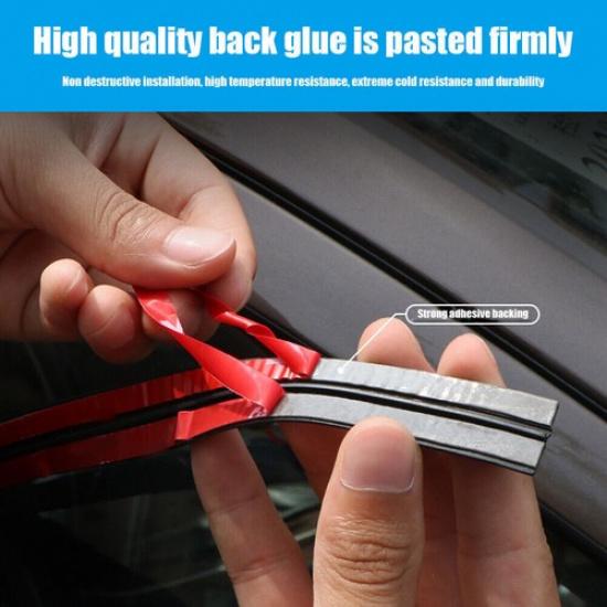 6.6ft Car Seal Strip Auto Rubber Sealant Protector Stickers for Windshield Roof
