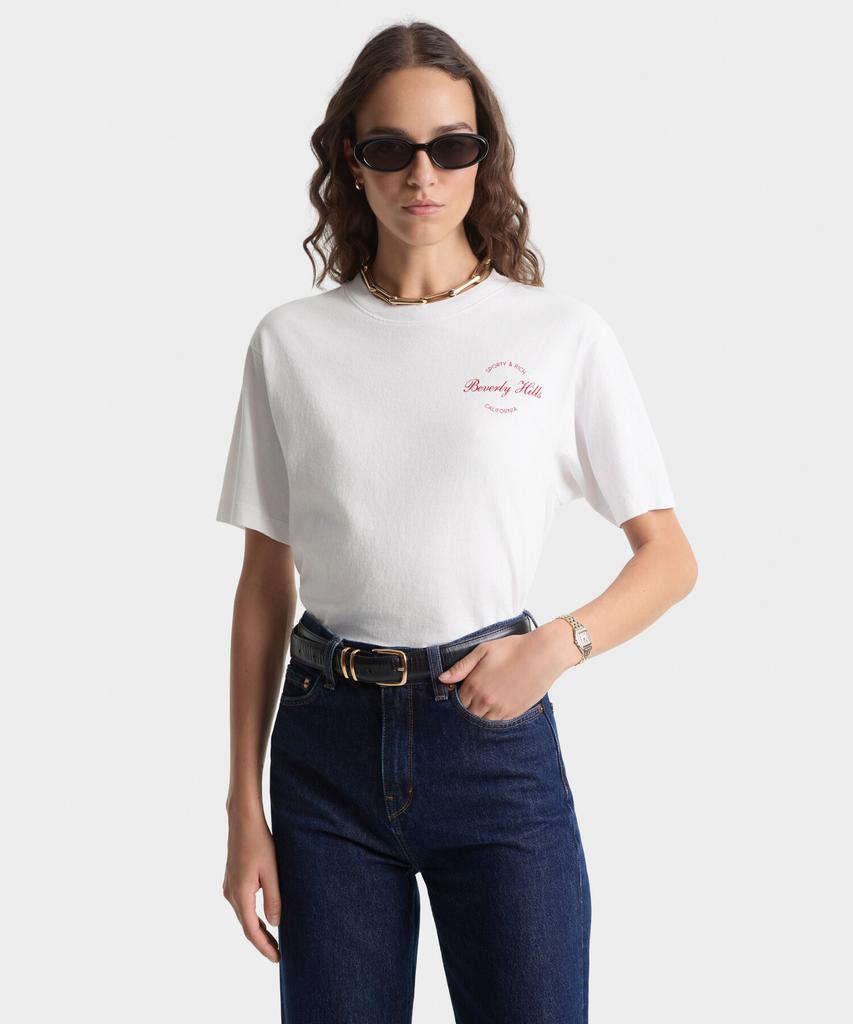 SPORTY&RICH Beverly Script T-Shirt Unisex R265Aut111