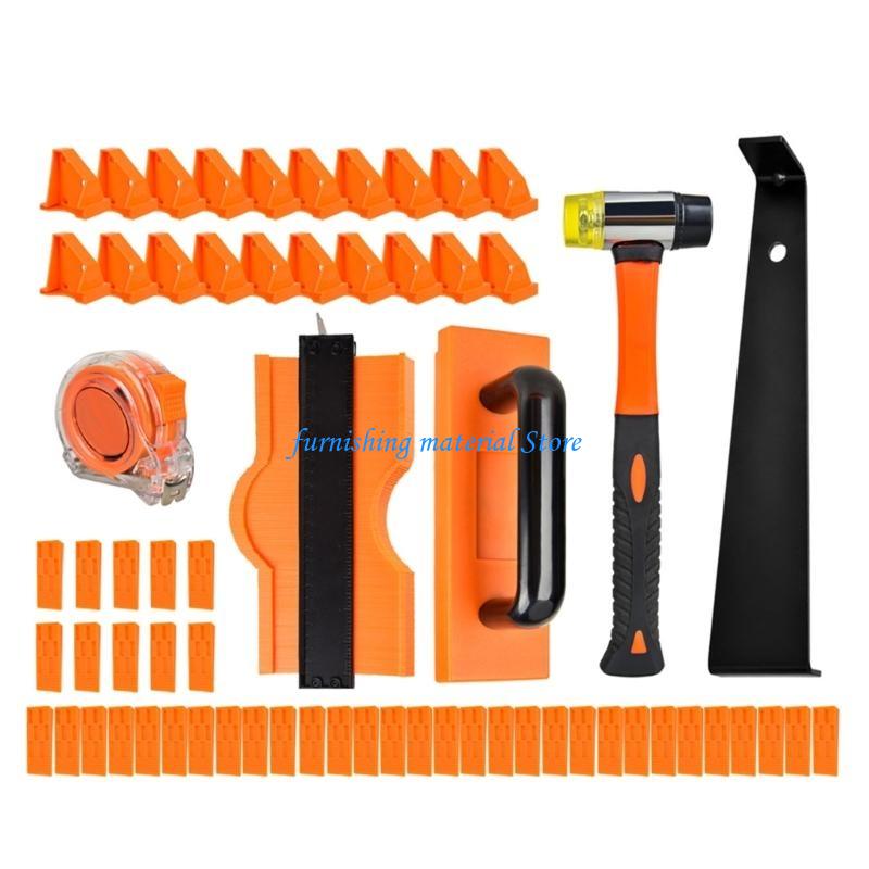 Y5GD Floor Installation Laminate Flooring Tool with Spacers Heavy Duty Pull Bar and Tapping Block Mallets Gauges