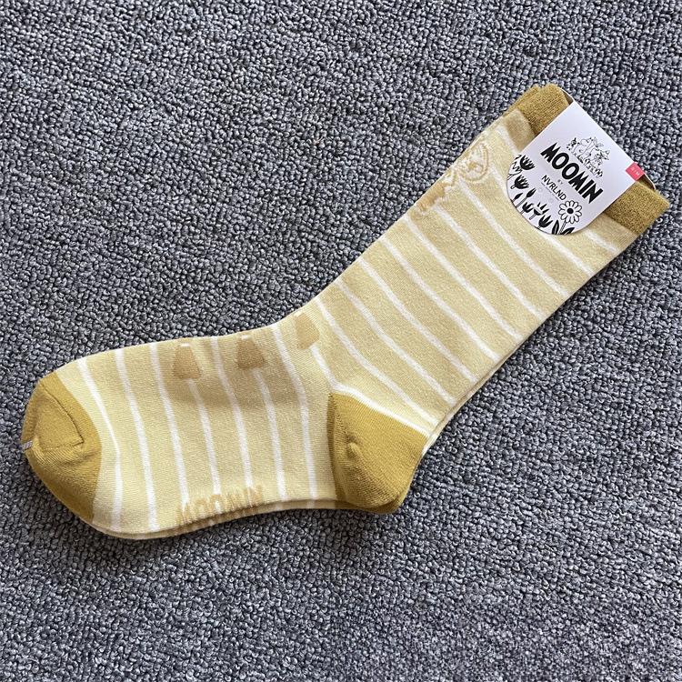 Mid-Calf Cartoon Cotton Socks — All-Season Style