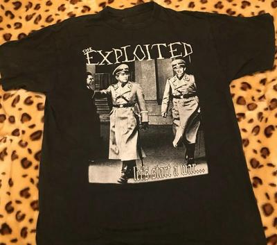 The Exploited Koszulka Czarna Dla Fanów Bawełniana Pełny Rozmiar BO218 Koszulka Unisex