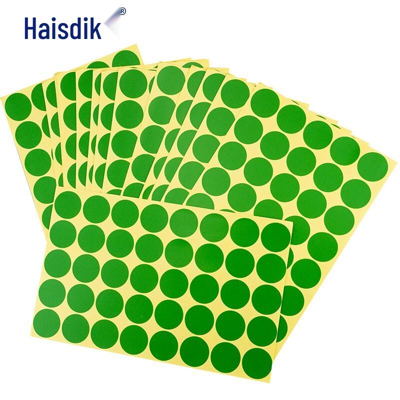 Haisidick HK-5137 Self-Adhesive Round Dot Labels 25mm