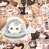 10/30/50pcs Cute Funny Cartoon Cat Stickers Animal Decals Decoration DIY Notebook Guitar Motorcycle Waterproof Graffiti Sticker