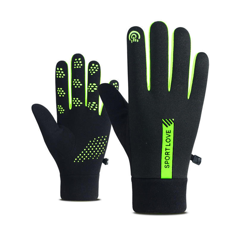 Winter Gloves For Men And Women With Fleece Windproof Warm Touch Screen Anti Slip Outdoor Sports Cycling Gloves