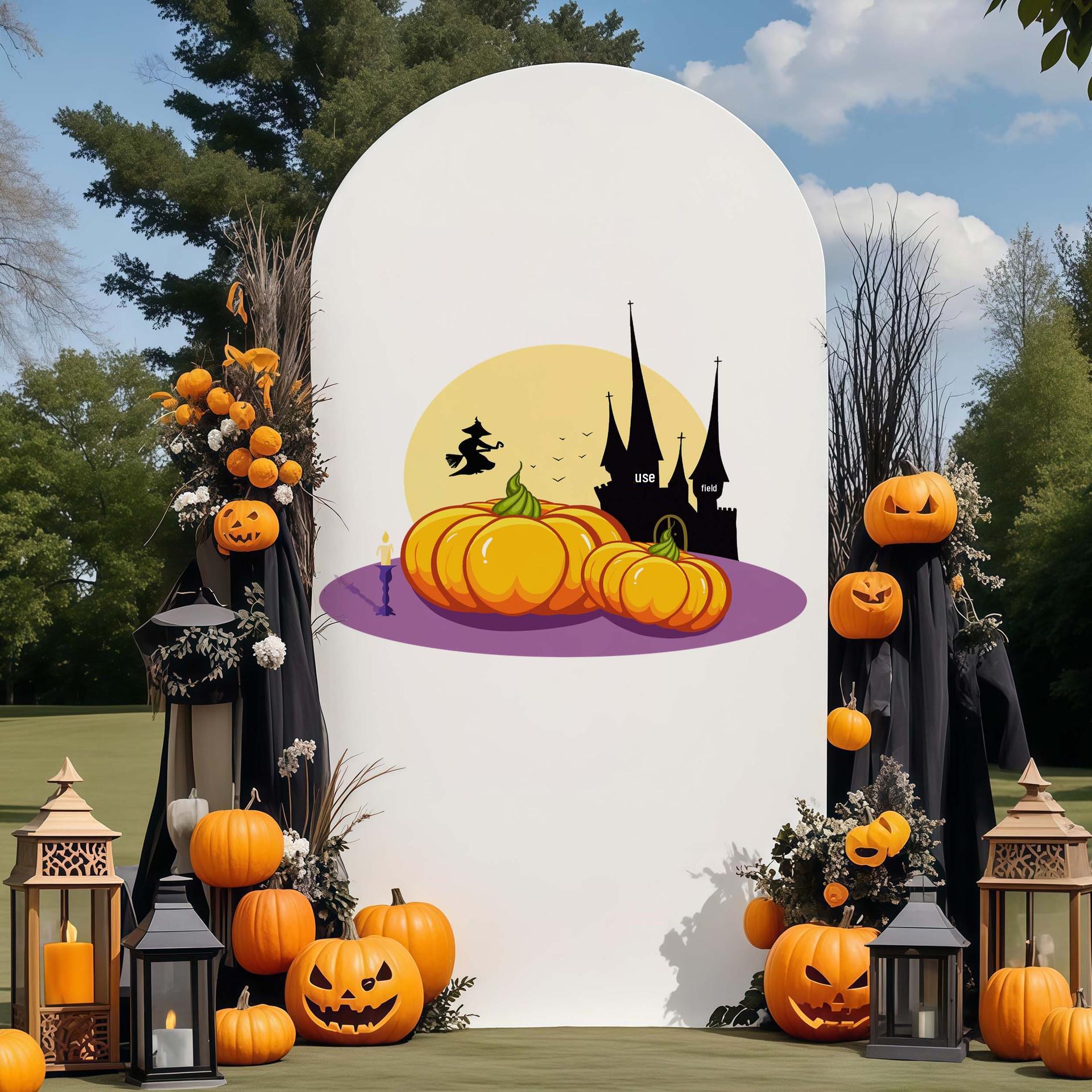

Halloween Party Scene High Elastic Arch Cover for Photography 50*120 cm (1.6ft*3.9ft) - Compact