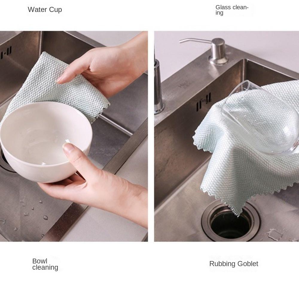 Quick Drying Wiping Rags Anti-Grease Cleaning Cloth New Scouring Pad