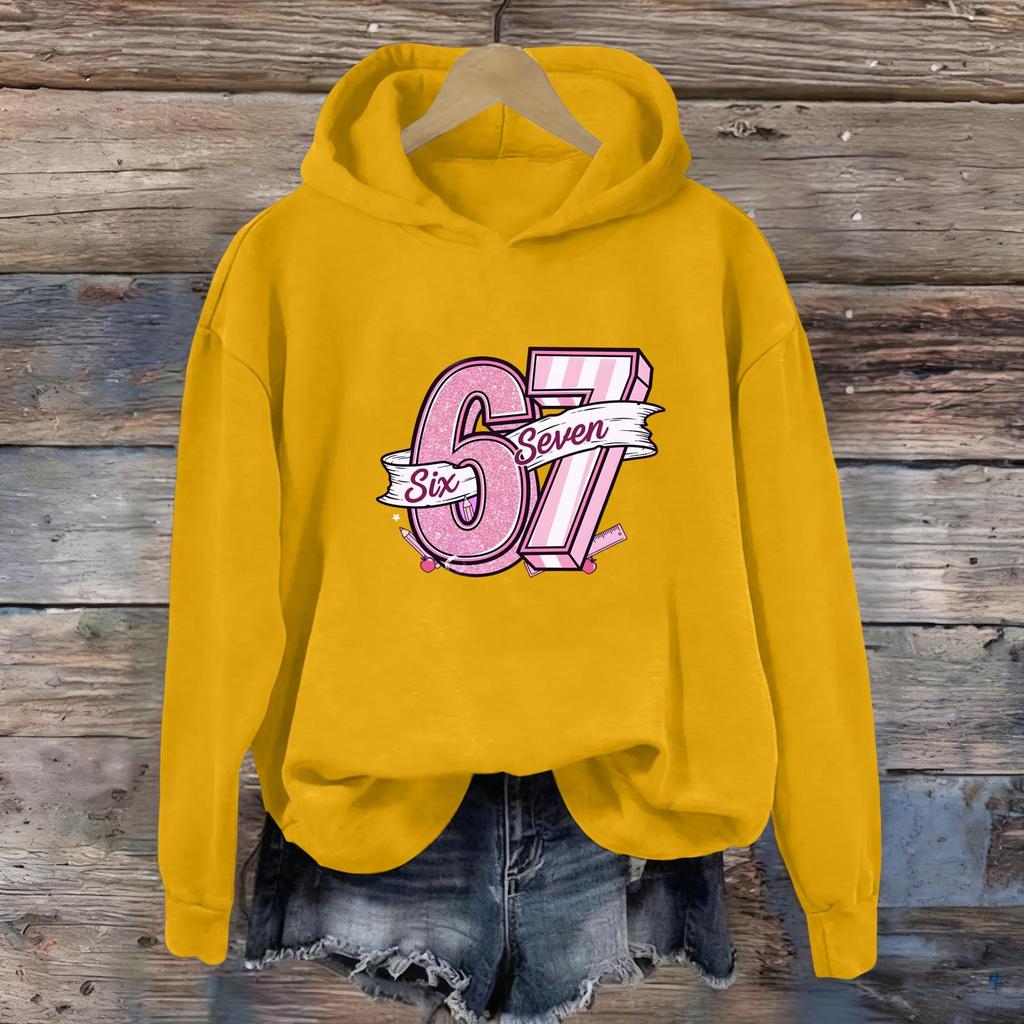 Women's Fashion Daily Versatile Casual Sweatshirts Long Sleeve Hooded Top Sweatshirts