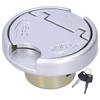Gas Tank Cap, Qiilu Keyed Gas Tank Lock Cap Stainless Steel Parts Stainless Steel