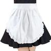 Women's Waist Apron with Two Pockets Half Apron Waitress Servant Cosplay Costume Halloween Maid Outfit Aprons for Kitchen Cooking Restaurant Coffee