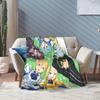 Super Soft Sword Art Online Kirito Asuna Throw Blanket Fleece Flannel Lightweight Blanket Cozy Fluffy Blankets All Season Use