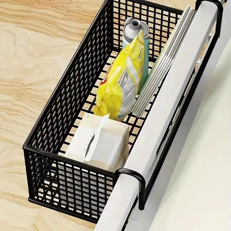 Senza Fori Senza Danni al Telaio del Letto Scaffale Portaoggetti da Comodino per Letto da Dormitorio Cesto Porta Snack per Letto a Castello
