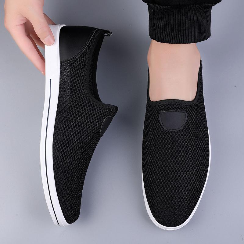 Fashion 2025 Breathable Male Driving Shoes Men Soft Casual Summer Shoes All-match Mens Slip on Shoes Hollow Out Luxury Brand Loafers Men