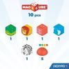 Magnetic Blocks - GEOMAG - Safari - 10 Pieces - Educational - Recycled Plastic - From 12 Months