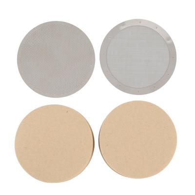 Disk Coffee Filter 2.4 Inch Stainless Steel Reusable French Press Coffee Maker Metal Filter Mesh