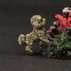 Metal Animal Statues Figurines Retro Dog Statue Figurines Sculptures Tabletop Centerpieces Home Decors Collectibles