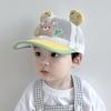 2026 Summer Toddler Mesh Baseball Cap Cute Bear Lightweight Sun Hat for Kids 1-5 Years