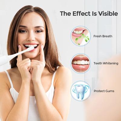 Spazzolino elettrico Vibrazione sonica Spazzolino intelligente Sbiancamento dei denti Viso Massaggio Chean Ricarica USB Set di spazzole impermeabile