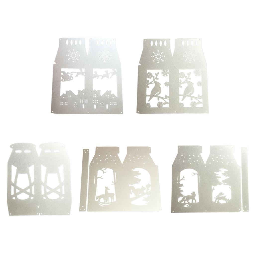 Christmas Lanterns Cutting Dies Christmas Embossing Cutting Dies for Birthday Card Making DIY Scrapbooking Stencil Craft