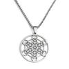 Metatron Angel Seal Geometric Kabbalah Garden Stainless Steel Unisex Necklace