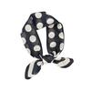 Classic simple polka dot silk square scarf summer thin with professional tooling scarf 11CM neck protection silk scarf