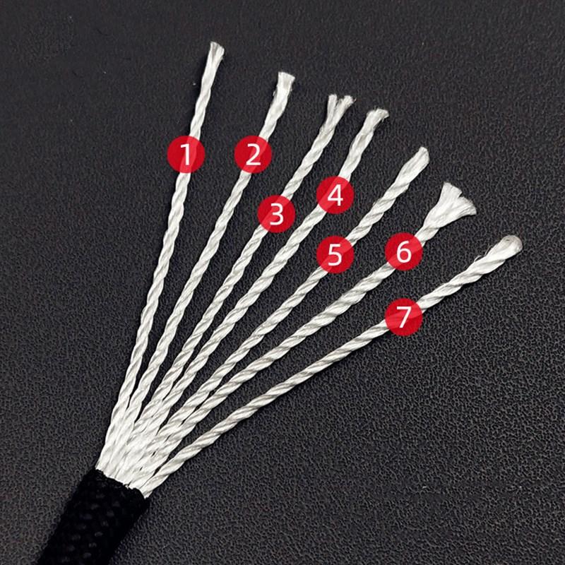 4mm Nylon Fallschirmschnur, Hochspannungs-Sicherungsleine, Strapazierfähiges Notseil für Outdoor-Camping und Wandern, Zeltzubehör