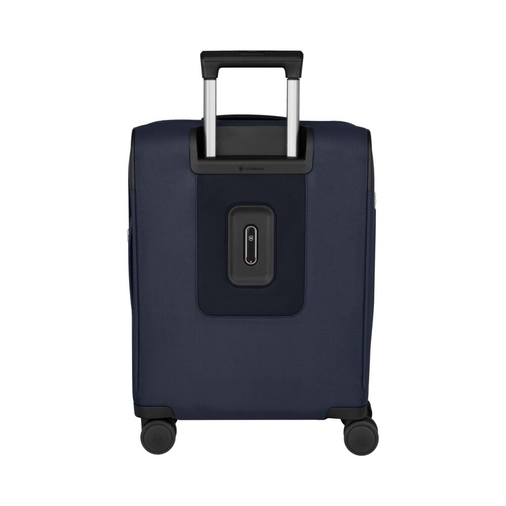 Victorinox Werks Traveler Global Suitcase with 8 Includes Laundry Garment TSA ID Expandable Navy Ideal for and Overseas Product 653658 7.0 Carry-On