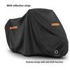 Heavy Duty 210D Oxford Motorcycle Cover - All-Weather,Anti-Theft & Reflective Strips.Universal Fit,Durable & Stylish Protection.