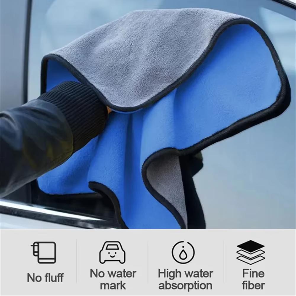 6pcs Car Super Microfiber Towel Car Wash Cloth Auto Cleaning Paint Care Towel Cloths Car Washing Tools