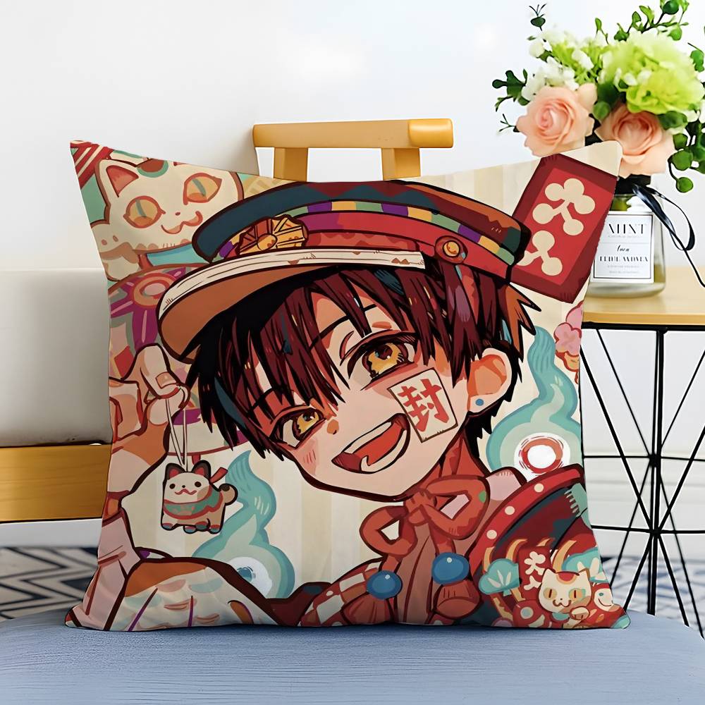 

Любовь Т-Туалетный Ханако-кун-МТ Наволочка Принт Матовый флис Подушка Прикосновение к коже младенца Экологичная Сублимационная печать 12x12Inch