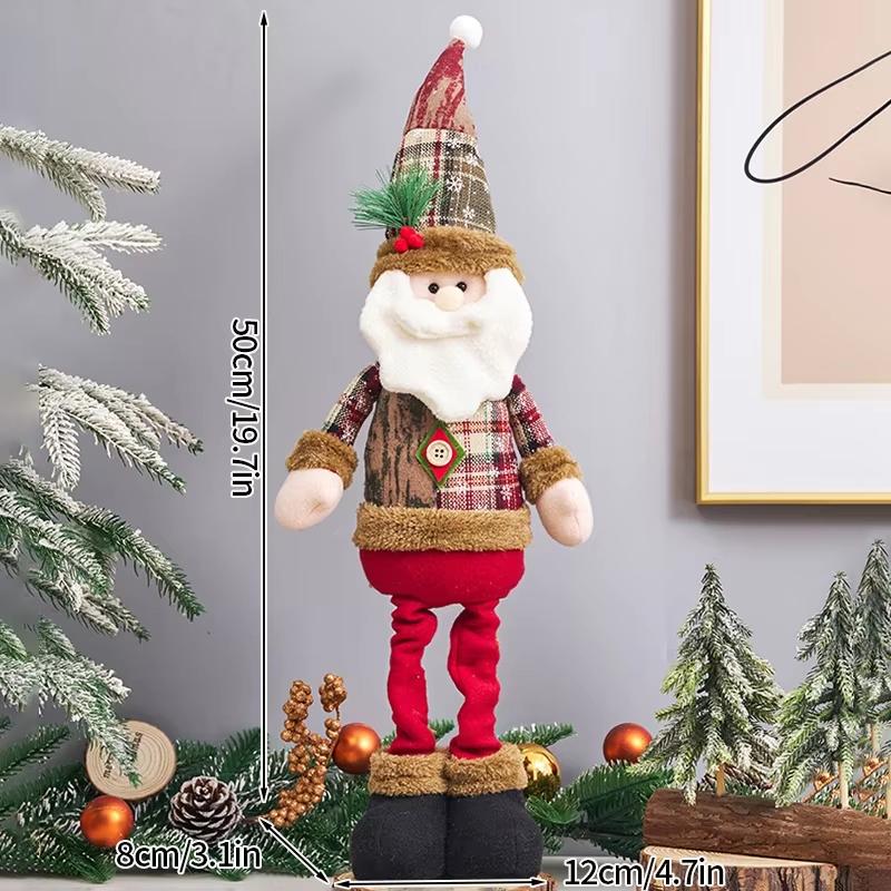 Telescopic Christmas Doll Merry Christmas Decorations Santa Claus Snowman Reindeer Ornaments Xmas Navidad Noel Gifts