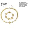 Necklace for Collarbone 1 Set Imitation Pearl Bracelet Retro Punk