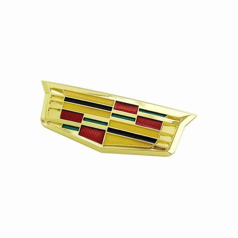 Per Cadillac XT5 ATSL XTS SRX Logo Montante C Finestra Distintivo Lega Metallica 6,3 cm 9,2 cm Emblema Posteriore Bagagliaio Auto Decorazione Adesivo Laterale
