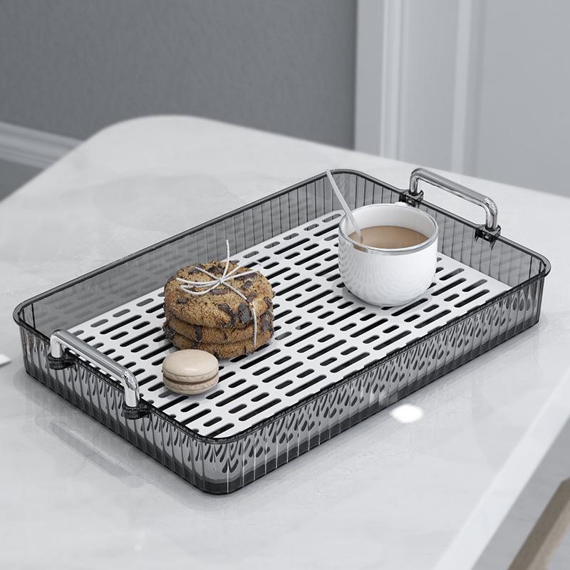 Modern Simple Fruit Plate and Draining Basket - Tray for Dried Fruit, Candy, and Food Storage
