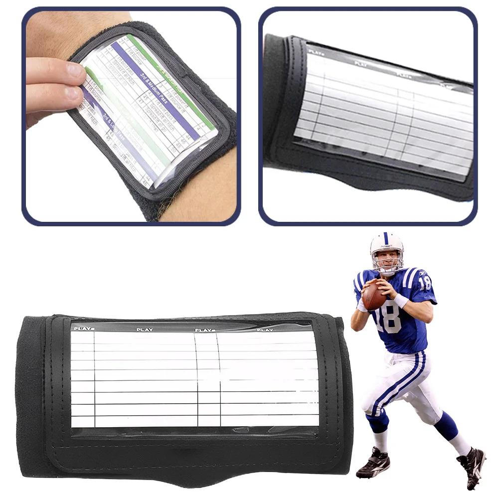 Football Play Wristbands Football Wristbands Quarterback Playbook Wristband QB Wristband Tactical Wrist Brace for Football