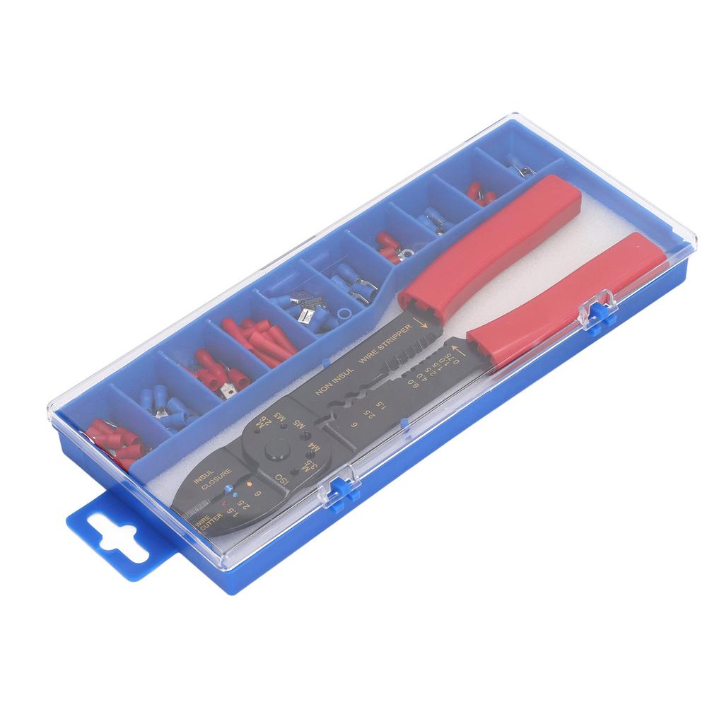 Wire Terminals Crimping Tool PVC Insulated Terminal Crimper Kit for Stripper Wiring Projects